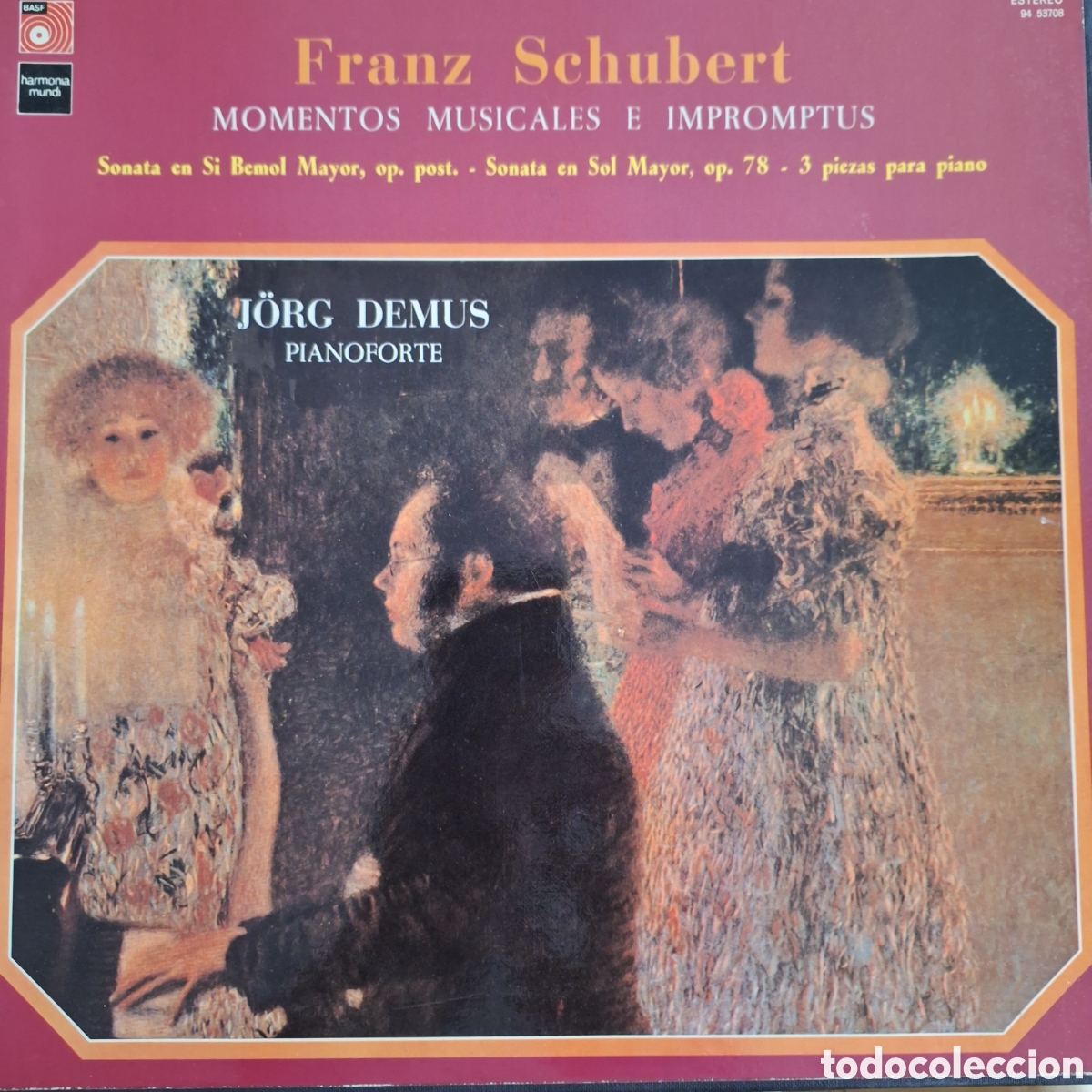 Discos de vinilo: Caja Momentos musicales e impromptus. Schubert