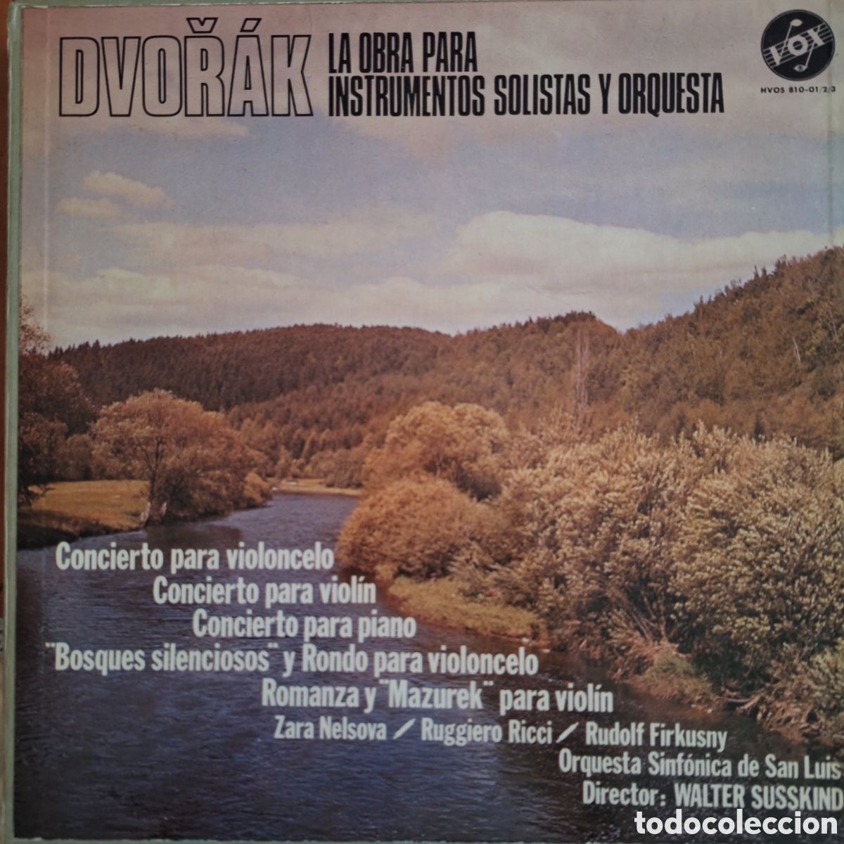 Discos de vinilo: Caja La obra para instrumentos solitas y orquesta. Dvoř&aacute;k.
