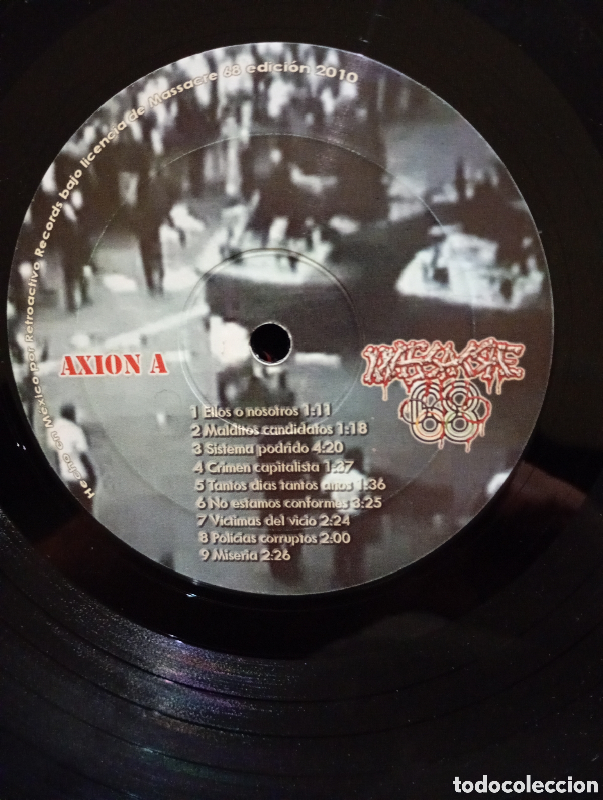 Discos de vinilo: Massacre, 68 cicatrices 2010. + singel. - Foto 3