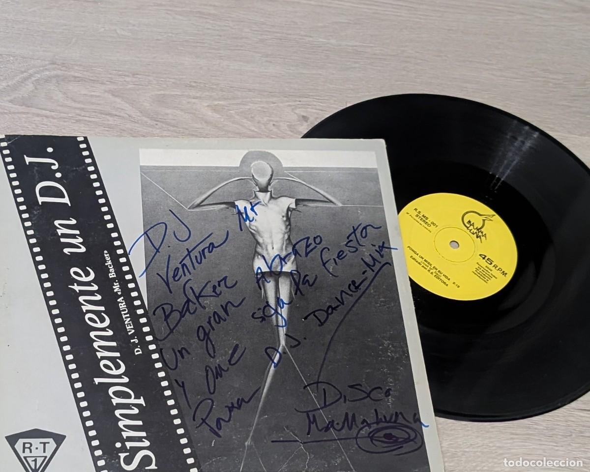 Discos de vinilo: SIMPLEMENTE UN D.J. - VENTURA Mr BACKER - PONGA UN MISIL EN SU VIDA + 1..MAXISINGLE 1983 .. FIRMADO