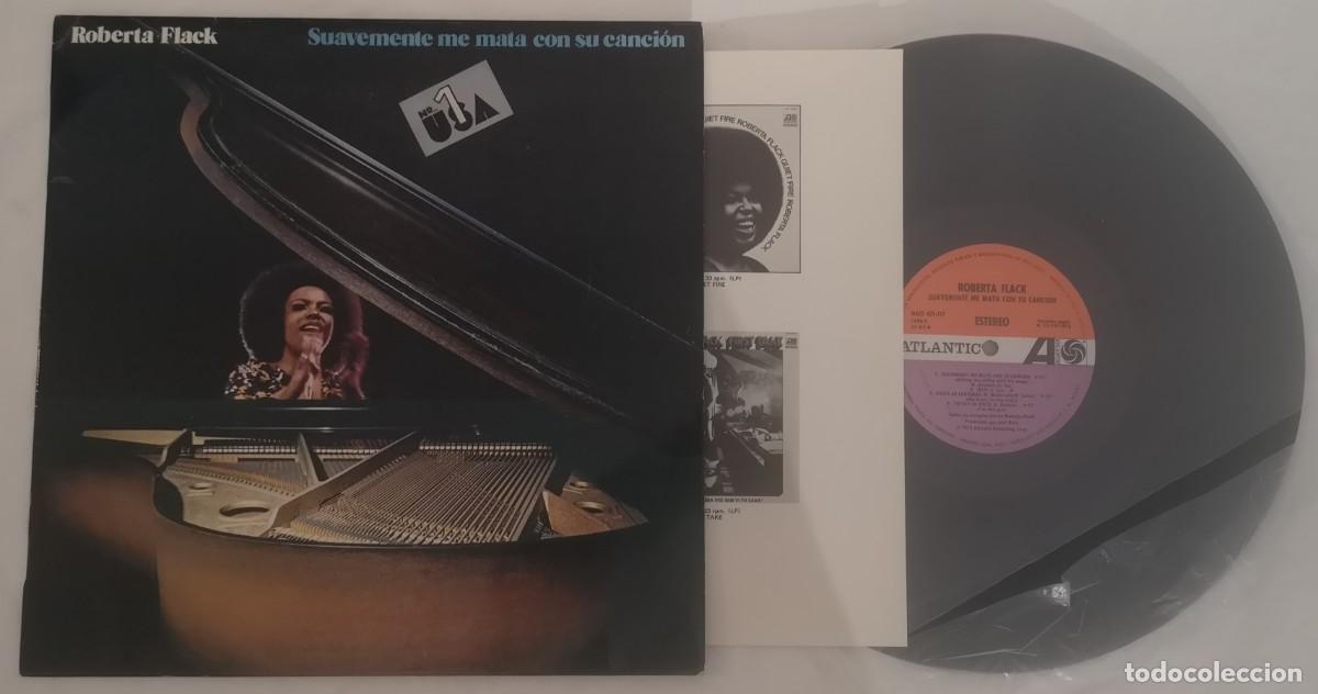 Discos de vinilo: DISCO VINILO ROBERTA FLACK SUAVEMENTE ME MATA SU CANCI&Oacute;N LP 1973 &iexcl;PERFECTO ESTADO!