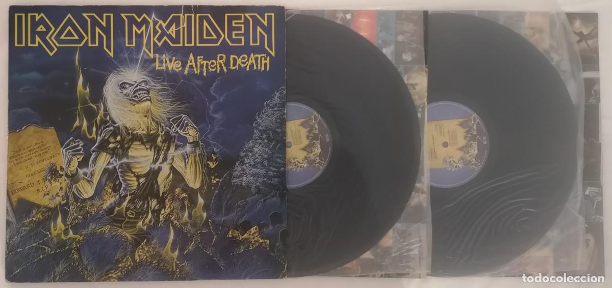 Discos de vinilo: DISCO VINILO IRON MAIDEN LIVE AFTER DEATH LP 1984
