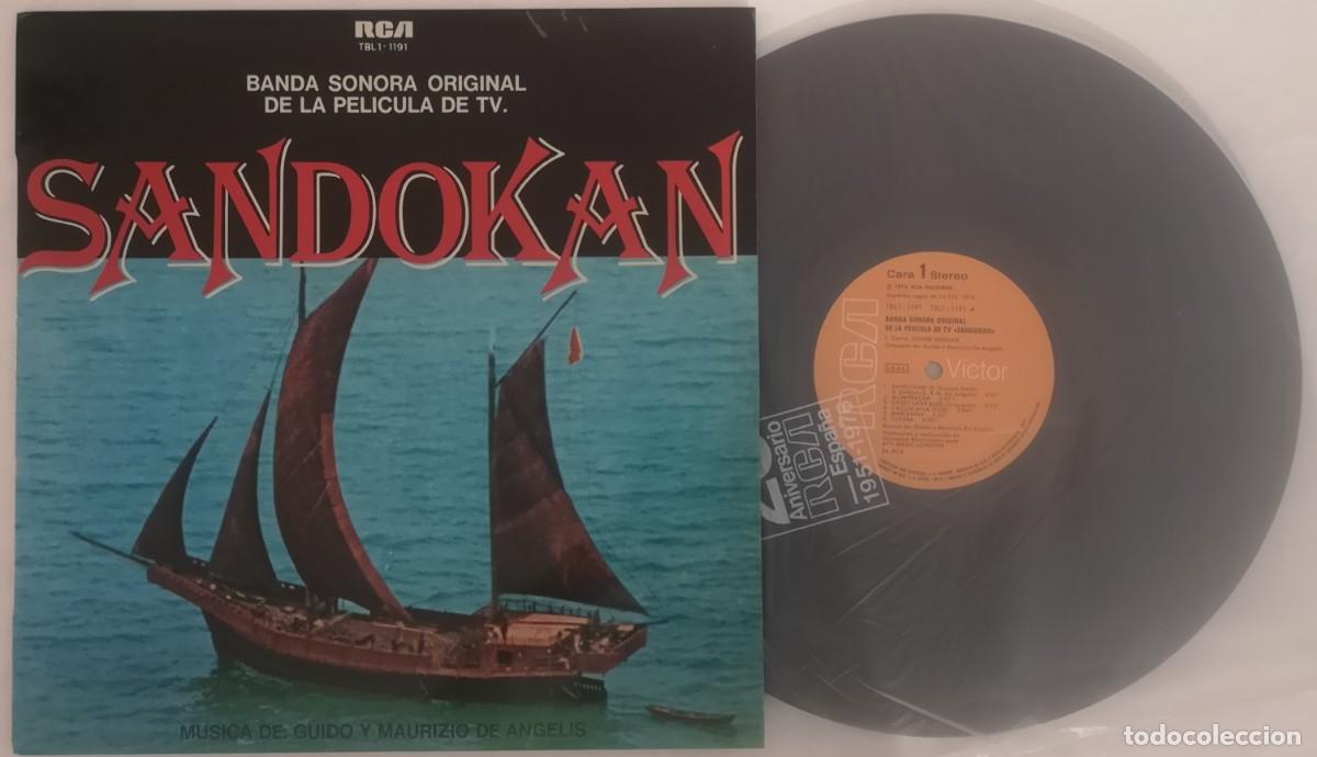Discos de vinilo: DISCO VINILO BANDA SONORA SANDOKAN LP 1976 &iexcl;IMPECABLE!