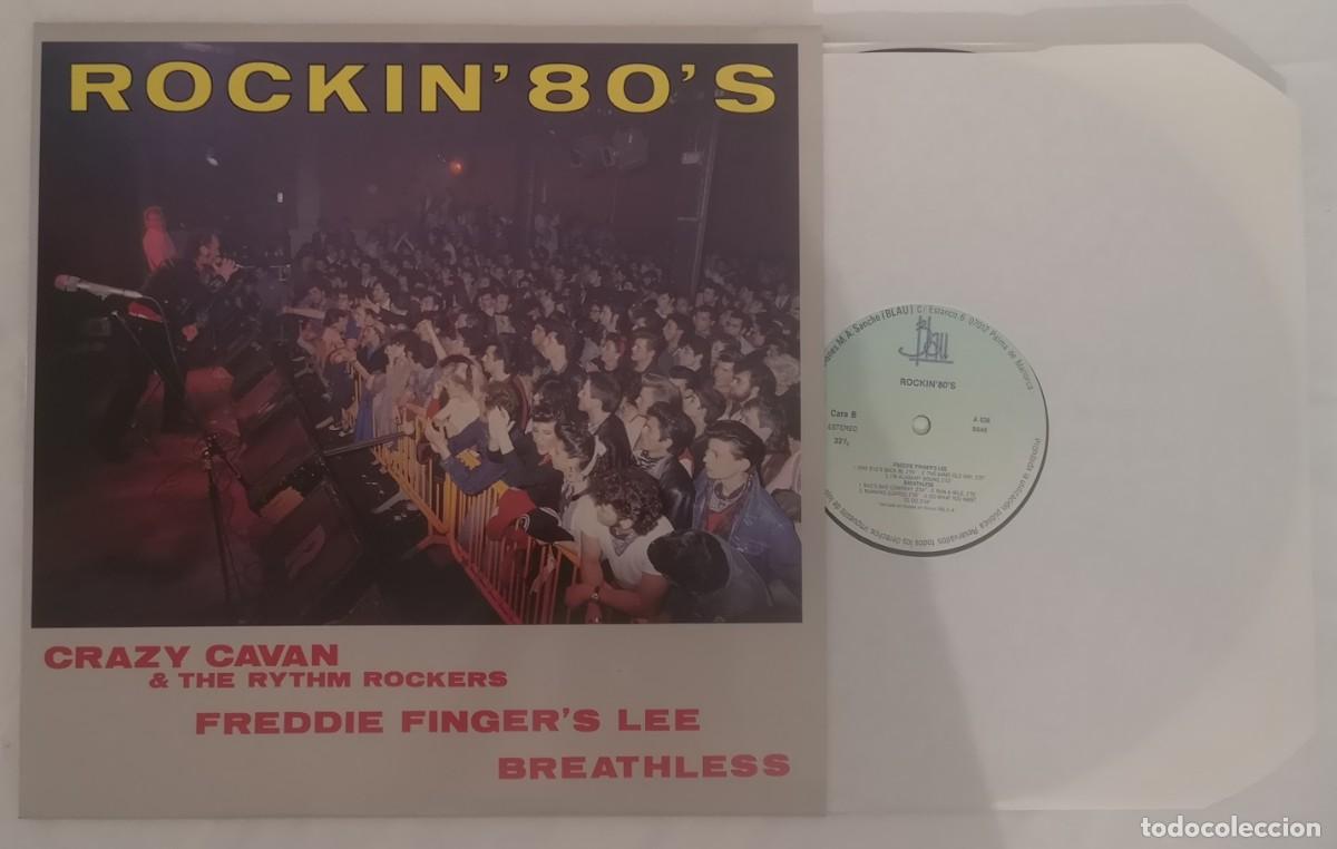 Discos de vinilo: DISCO VINILO CRAZY CAVAN / FREDDIE FINGER'S / BREATHLESS ROCKIN' 80'S LP 1987 &iexcl;IMPECABLE!