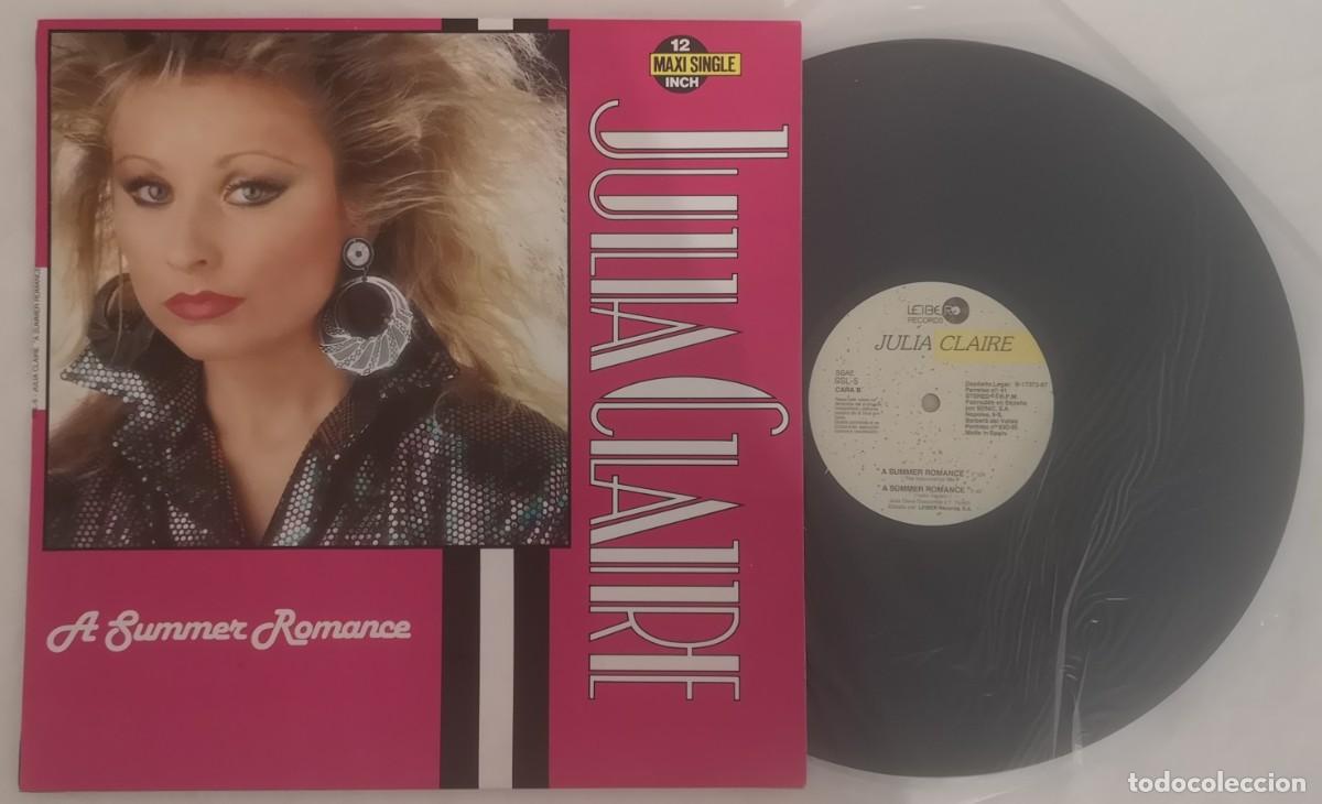 Discos de vinilo: DISCO VINILO JULIA CLAIRE A SUMMER ROMANCE MAXI SINGLE 1987 &iexcl;C&Oacute;MO NUEVO!