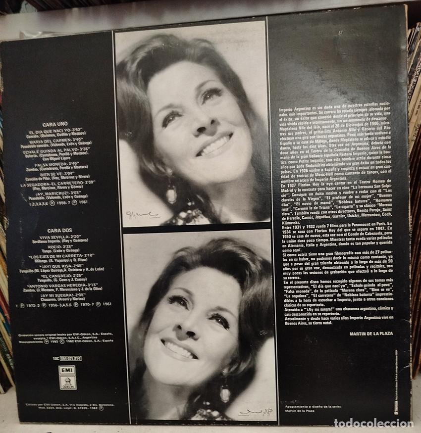 Discos de vinilo: Imperio Argentina. Con Plumas - Foto 2