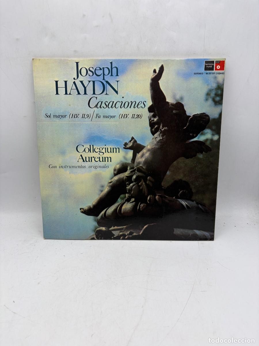 Discos de vinilo: LP - HAYDN - CASACIONES EN SOL MAYOR Y FA MAYOR HV II 9 Y 20 - COLLEGIUM AUREUM - HARMONIA MUNDI -