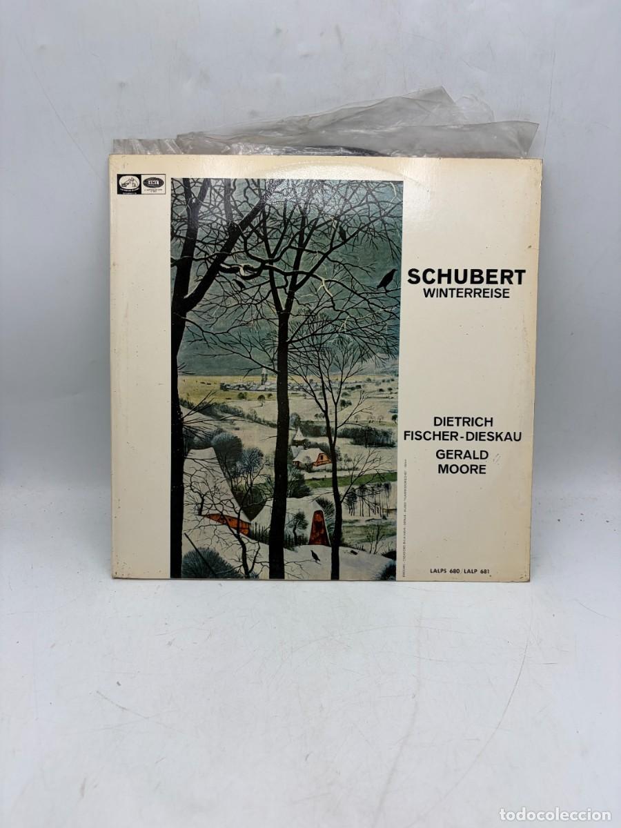 Discos de vinilo: LP 2 DISCOS - SCHUBERT - WINTERREISE - DIETRICH FISCHER-DIESKAU - GERALD MOORE - EMI