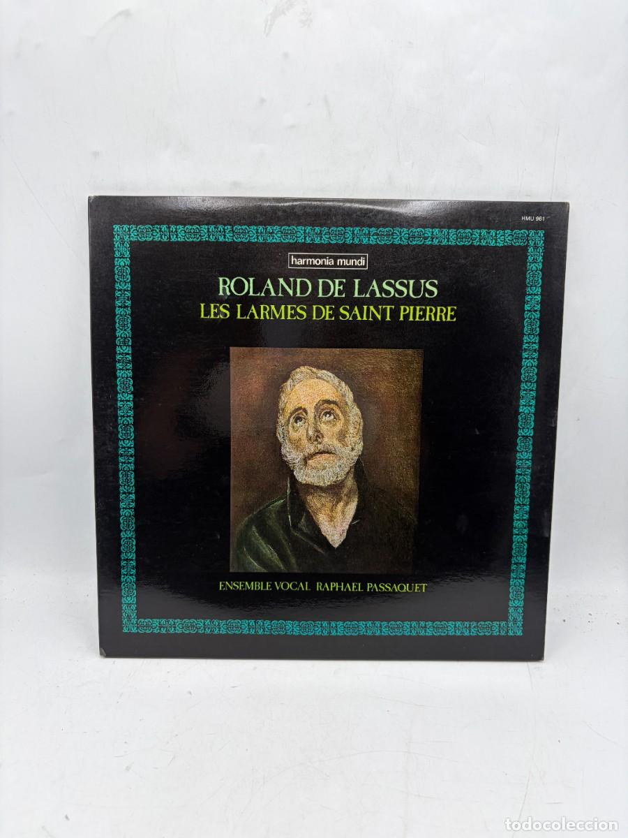 Discos de vinilo: LP - ROLAND DE LASSUS - LES LARMES DE SAINT PIERRE - ENSEMBLE VOCAL RAPHAEL PASSAQUET - HARMONIA MUN