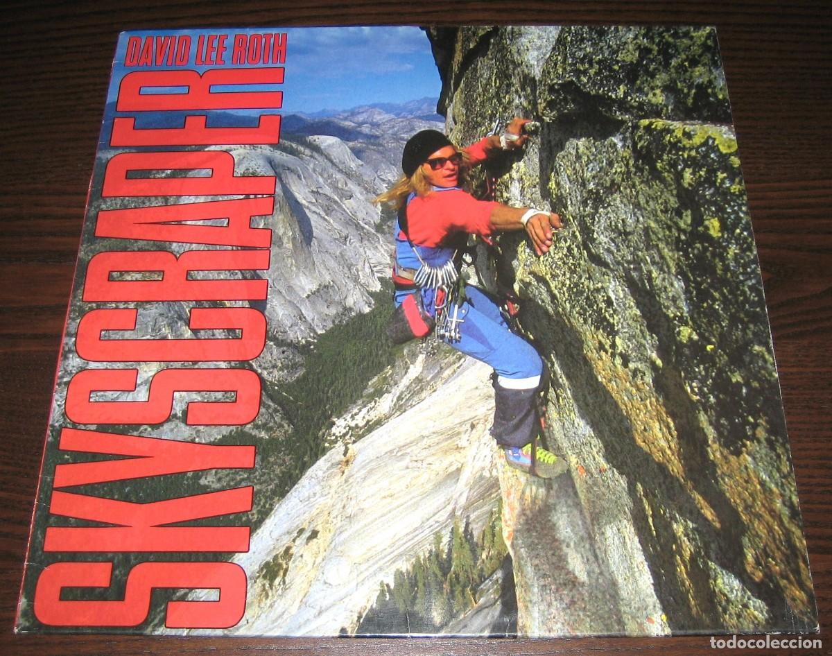 Discos de vinilo: DAVID LEE ROTH - Skyscraper - LP (WB 1988) Spain + Insert - Excelente estado