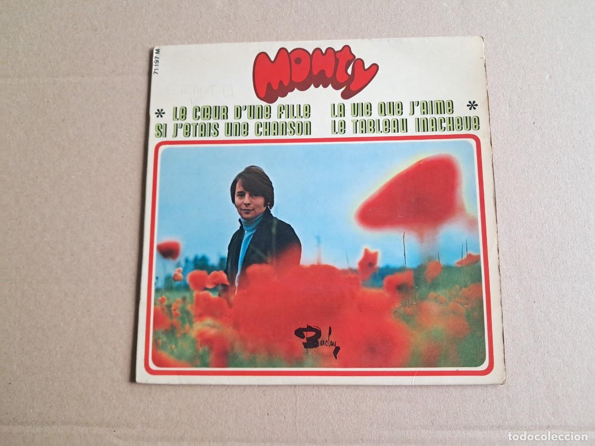 Discos de vinilo: MONTY - LE COEUR D&acute;UNE FILLE EP 4 TEMAS 1967 EDICION FRANCIA