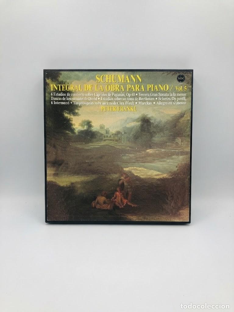 Discos de vinilo: Schumann Integral de la obra para piano Vol. 5 - Caja 3 LP (VOX, 1980) Peter Frankl