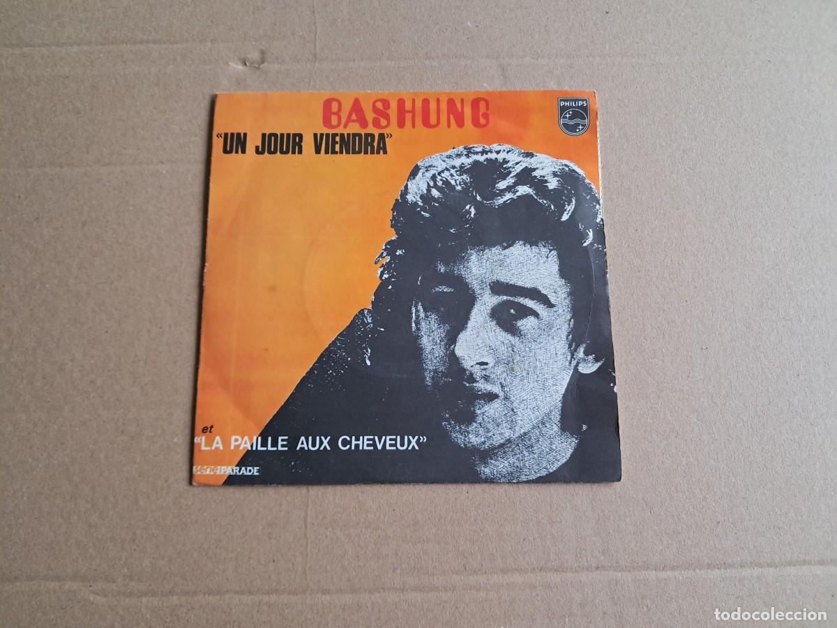 Discos de vinilo: BASHUNG - UN JOUR VIENDRA SINGLE 1970 EDICION FRANCIA
