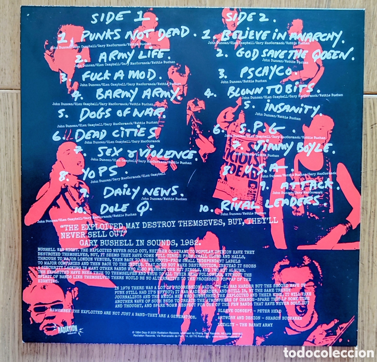Discos de vinilo: LPS EXPLOITED PUNK TOCK - Foto 2