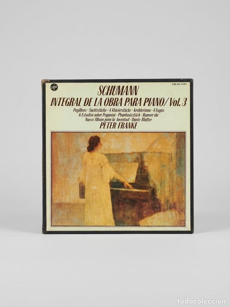 Discos de vinilo: Schumann Integral de la obra para piano Vol. 3 - Caja 4 LP (VOX, 1981) Peter Frankl