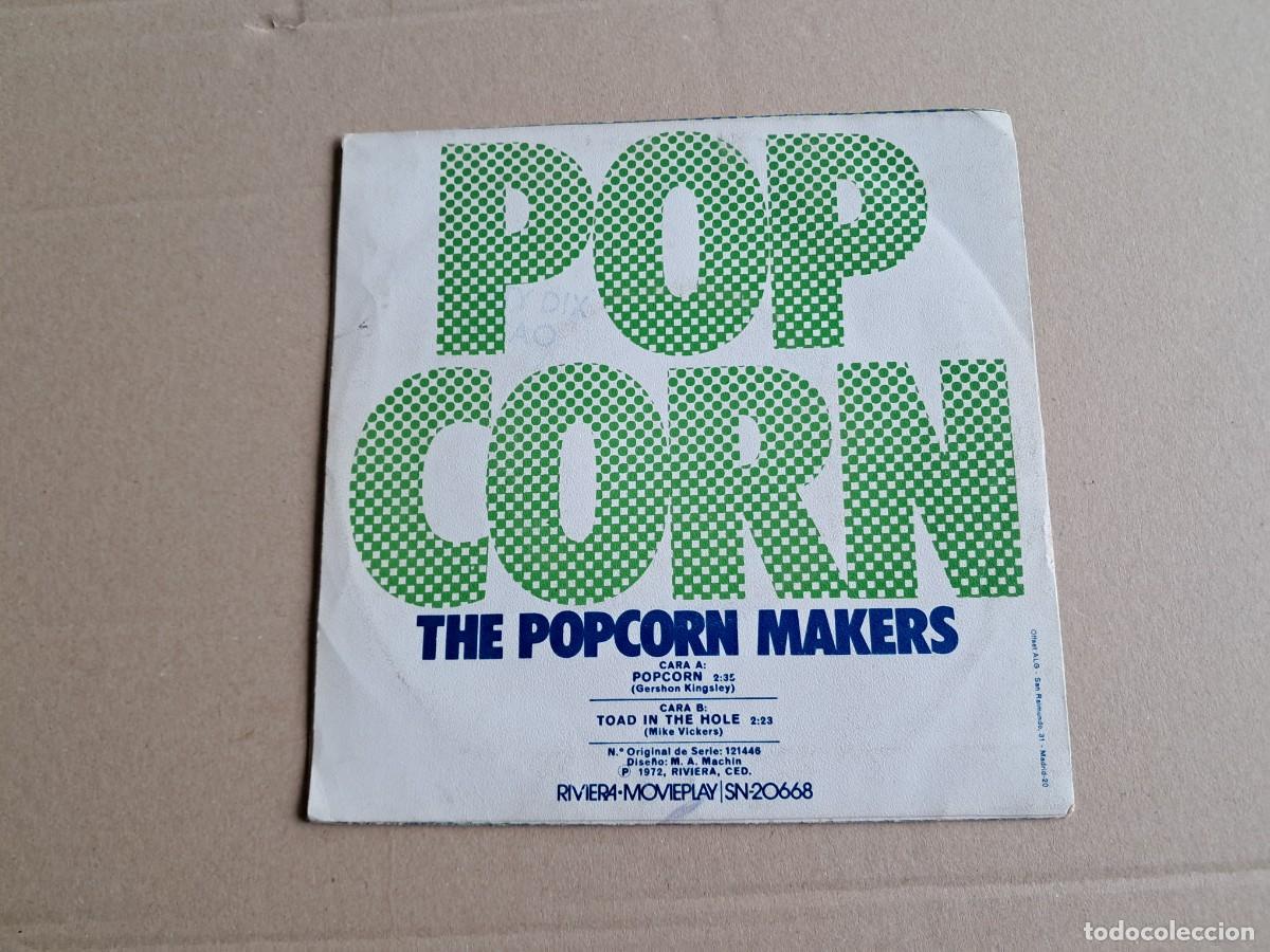 Discos de vinilo: THE POPCORN MAKERS - POP CORN SINGLE 1972 EDICION ESPA&Ntilde;OLA - Foto 3