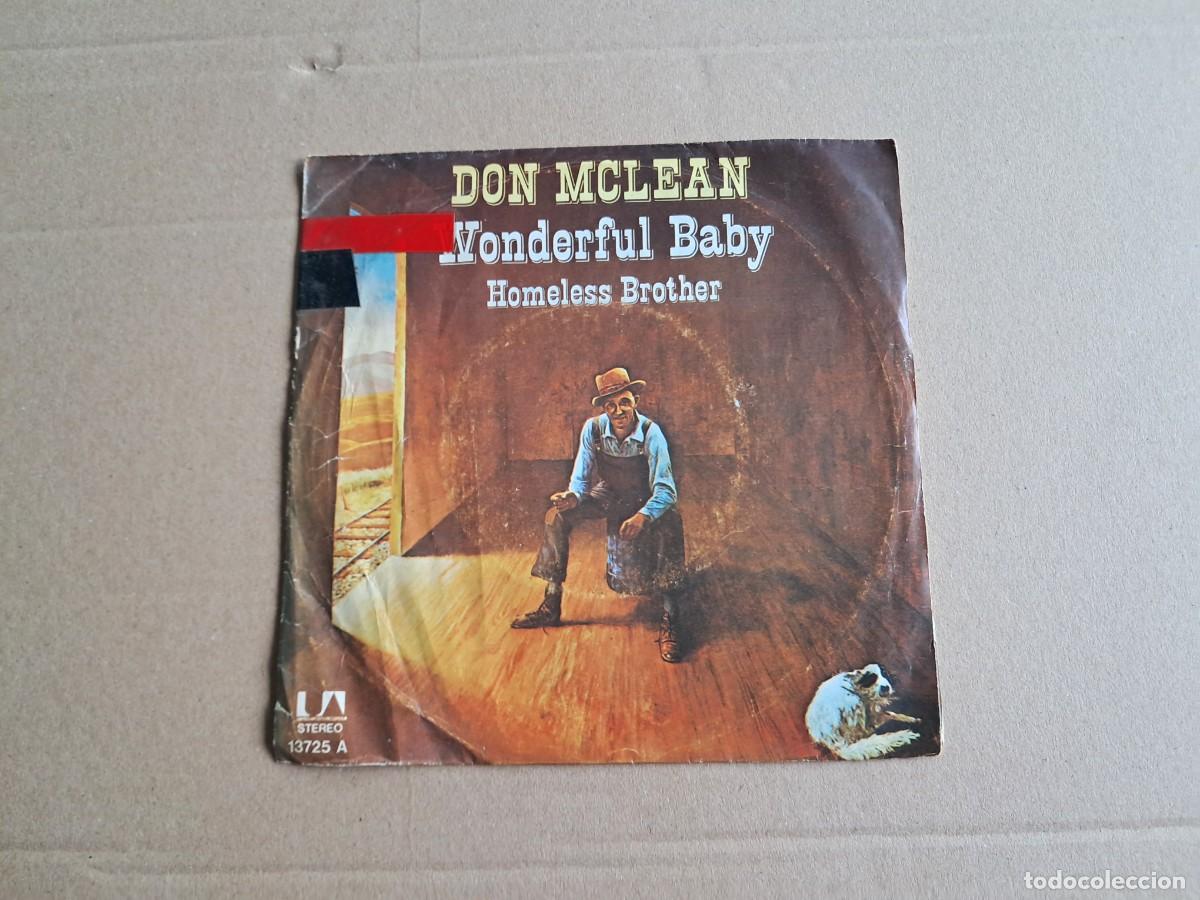Discos de vinilo: DON MCLEAN - WONDERFUL BABY SINGLE 1975 EDICION ESPA&Ntilde;OLA