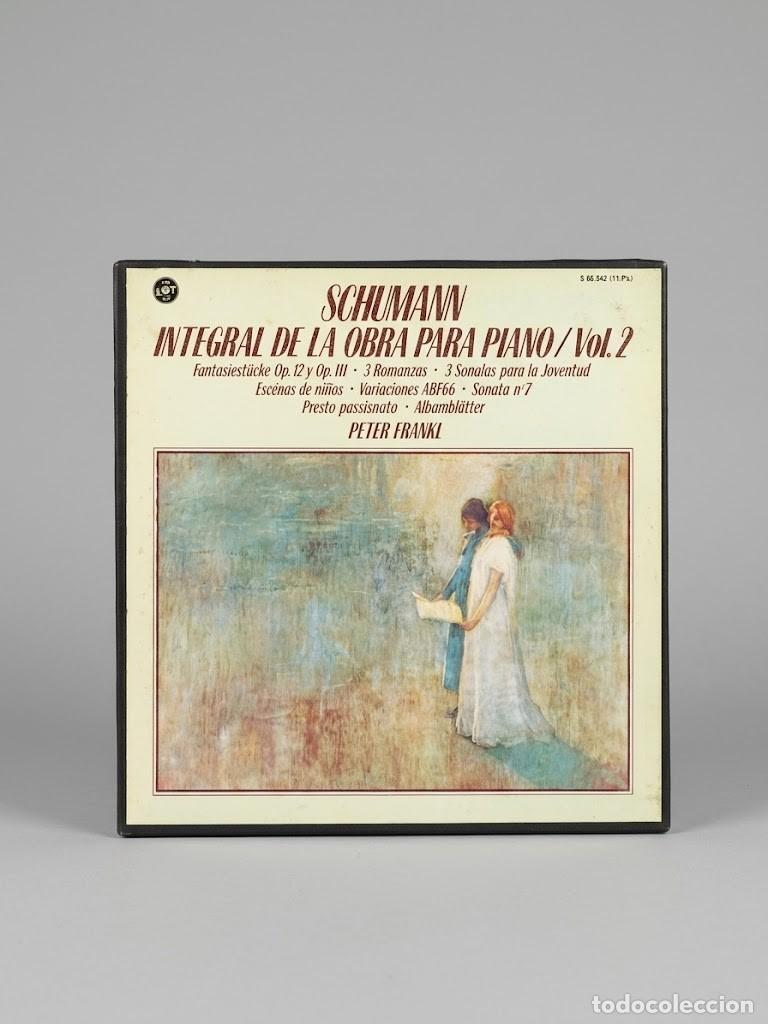 Discos de vinilo: Schumann Integral de la obra para piano Vol. 2 - Caja LP (VOX, 1981) Peter Frankl