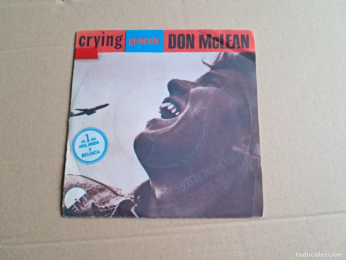 Discos de vinilo: DON MCLEAN - CRYING SINGLE 1980 EDICION ESPA&Ntilde;OLA