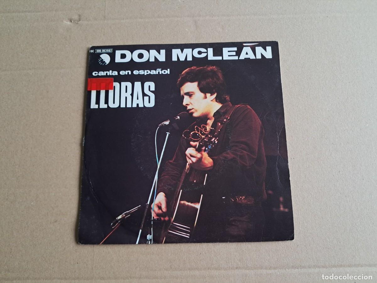 Discos de vinilo: DON MCLEAN - LLORAS ( CRYING ) SINGLE 1980 EDICION ESPA&Ntilde;OLA