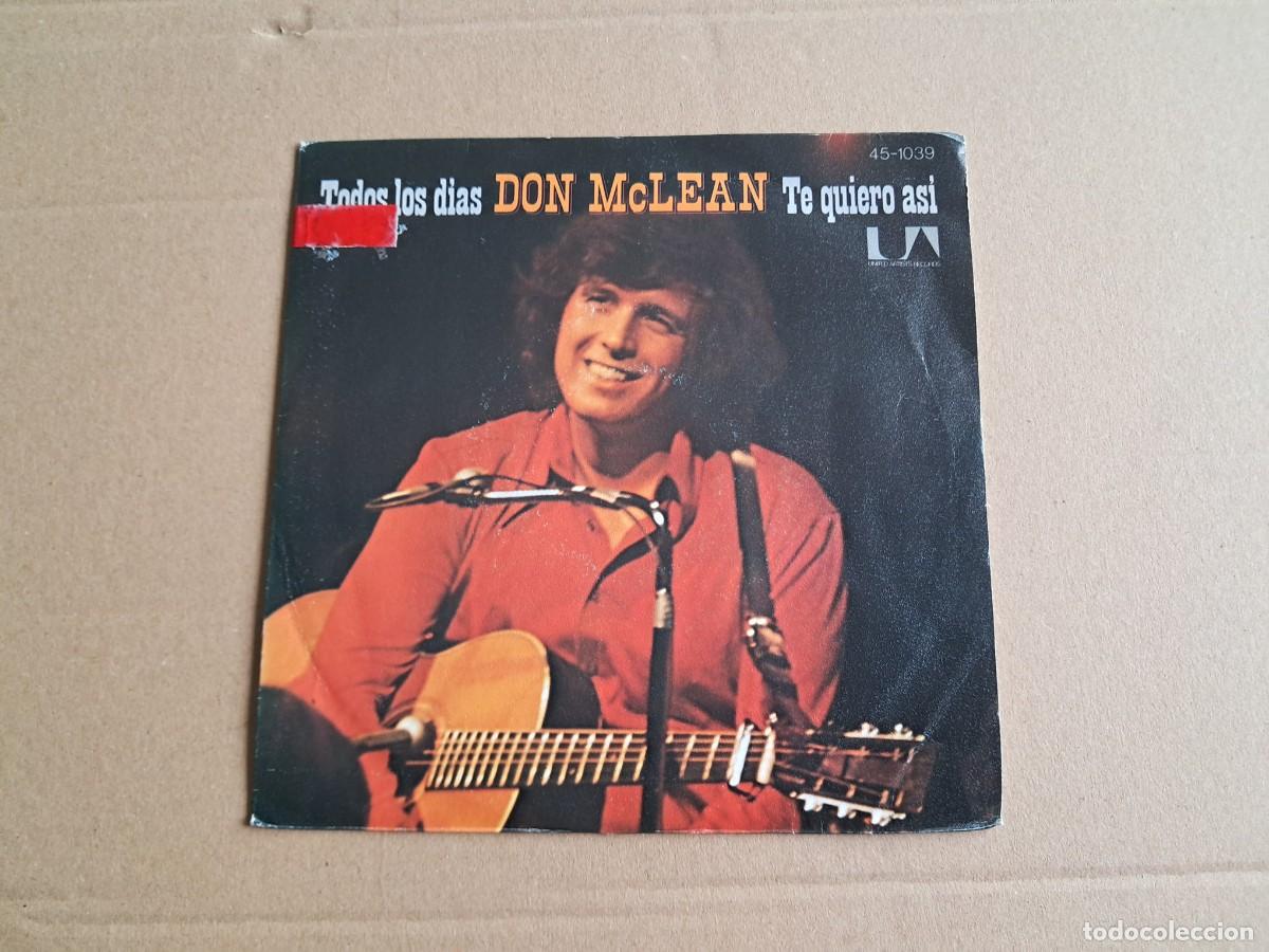 Discos de vinilo: DON MCLEAN - TODOS LOS DIAS ( EVERYDAY ) SINGLE 1974 EDICION ESPA&Ntilde;OLA