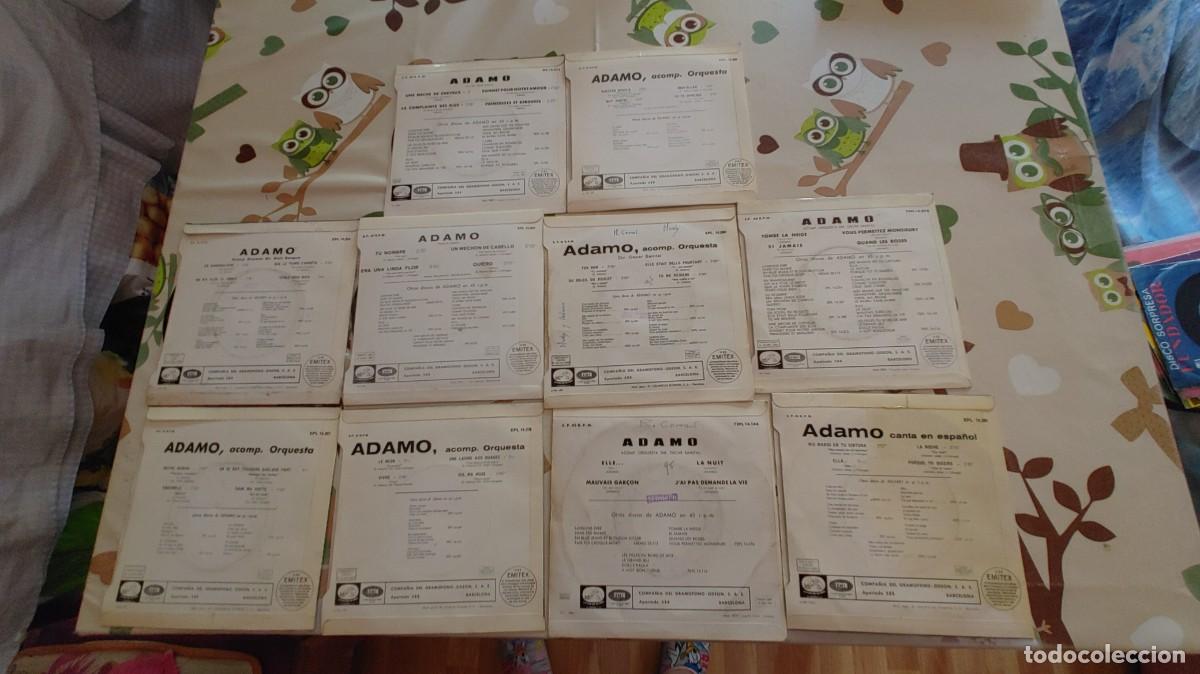 Discos de vinilo: ADAMO-LOTE DE 10 EPS - Foto 2