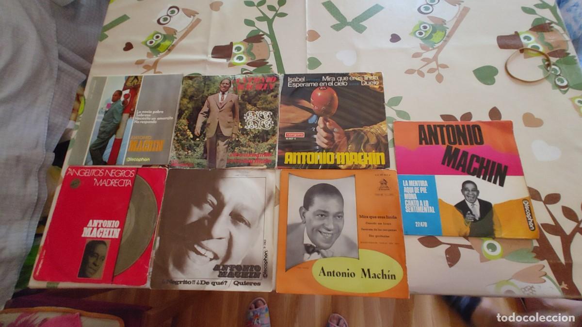 Discos de vinilo: ANTONIO MACHIN-LOTE DE 4 EPS + 3 SINGLES