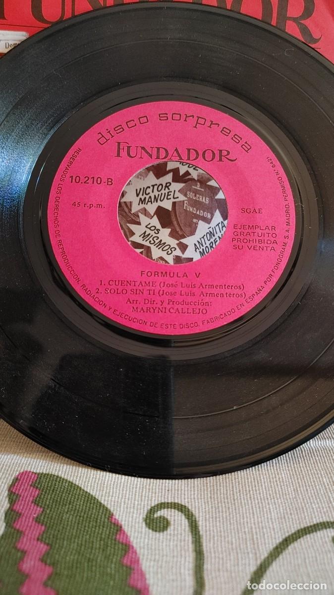 Discos de vinilo: FORMULA V-EP DE FUNDADOR-4 TEMAS - Foto 2