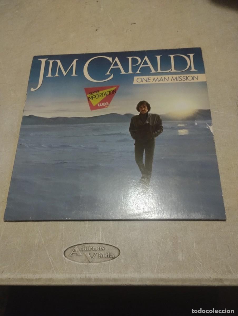 Discos de vinilo: JIM CAPALDI LP ONE MAN MISSION ESP.1982 ENCARTE LETRAS