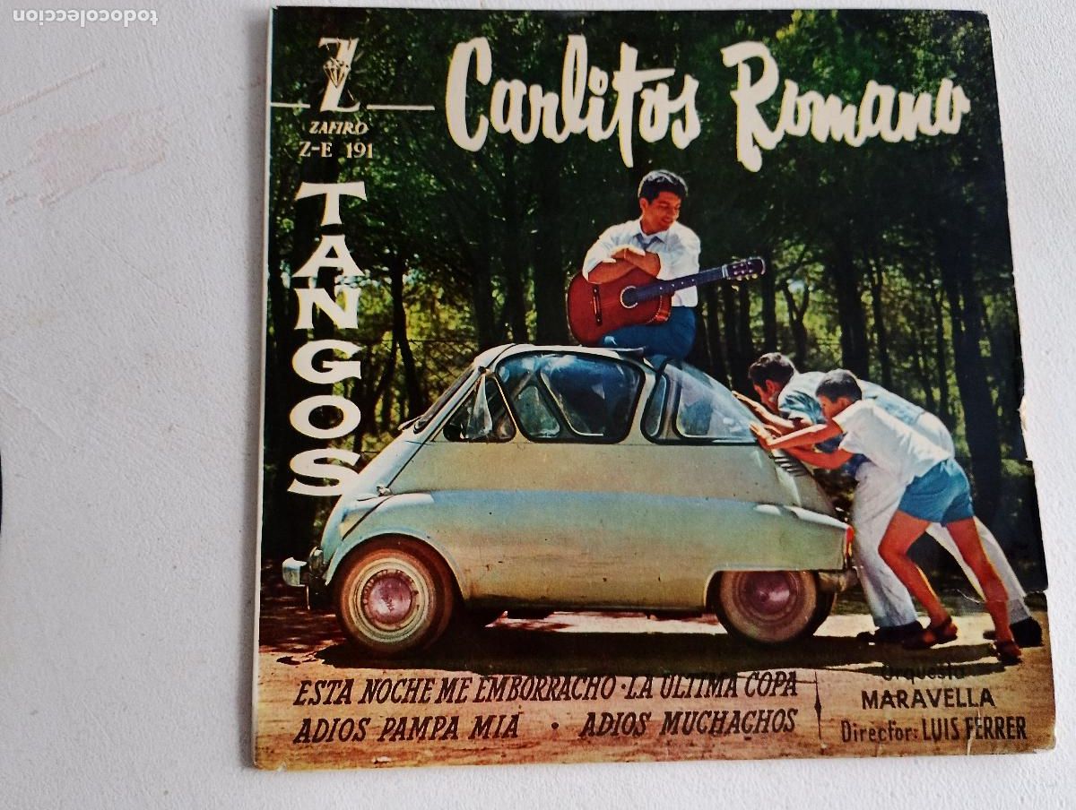 Discos de vinilo: Carlitos Romano &ndash; Tangos, 1970 ed espa&ntilde;ola, latin