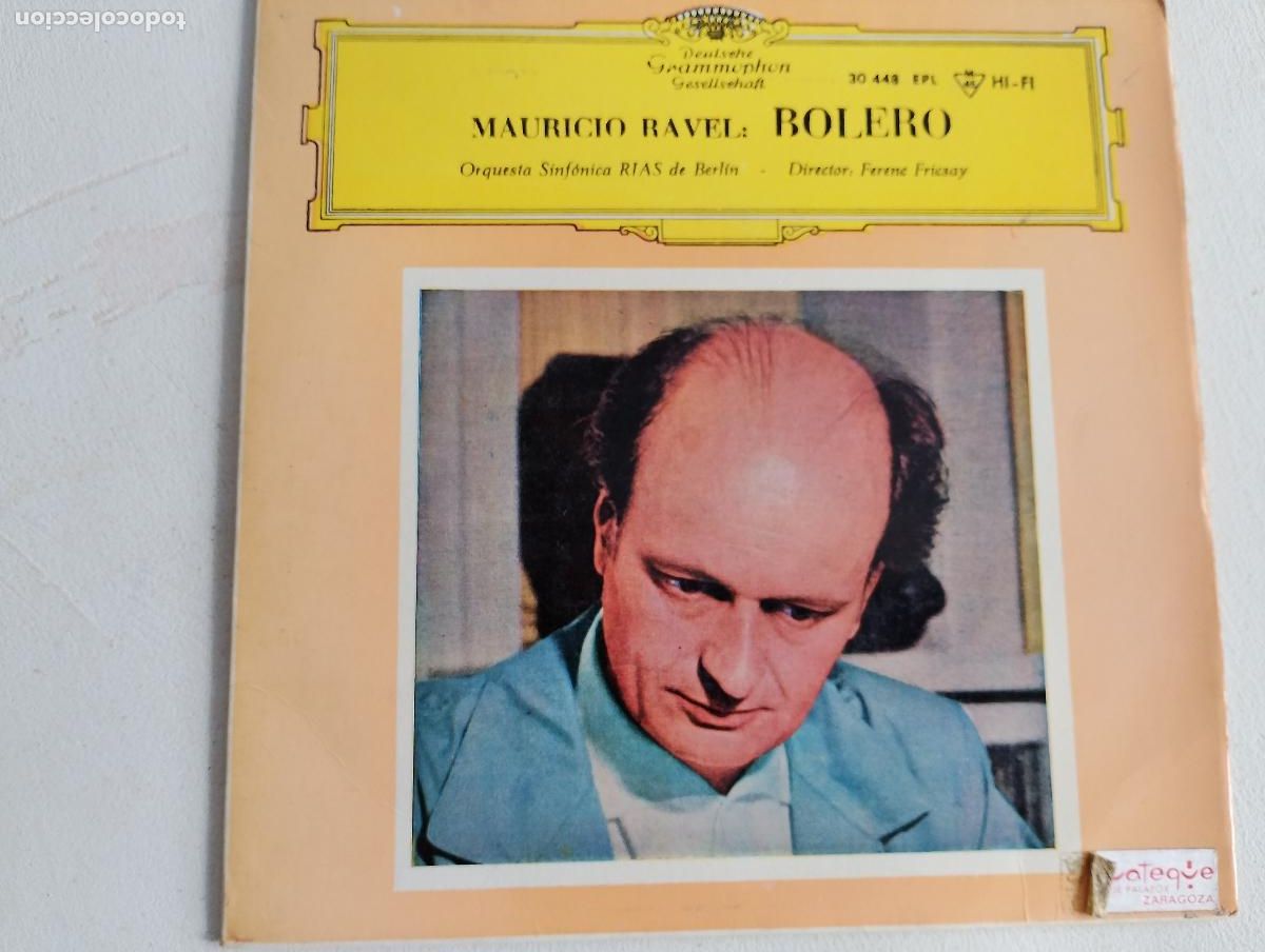 Discos de vinilo: Mauricio Ravel - Orquesta Sinf&oacute;nica RIAS de Berl&iacute;n, Ferenc Fricsay &ndash; Bolero, 1964, ed espa&ntilde;ola