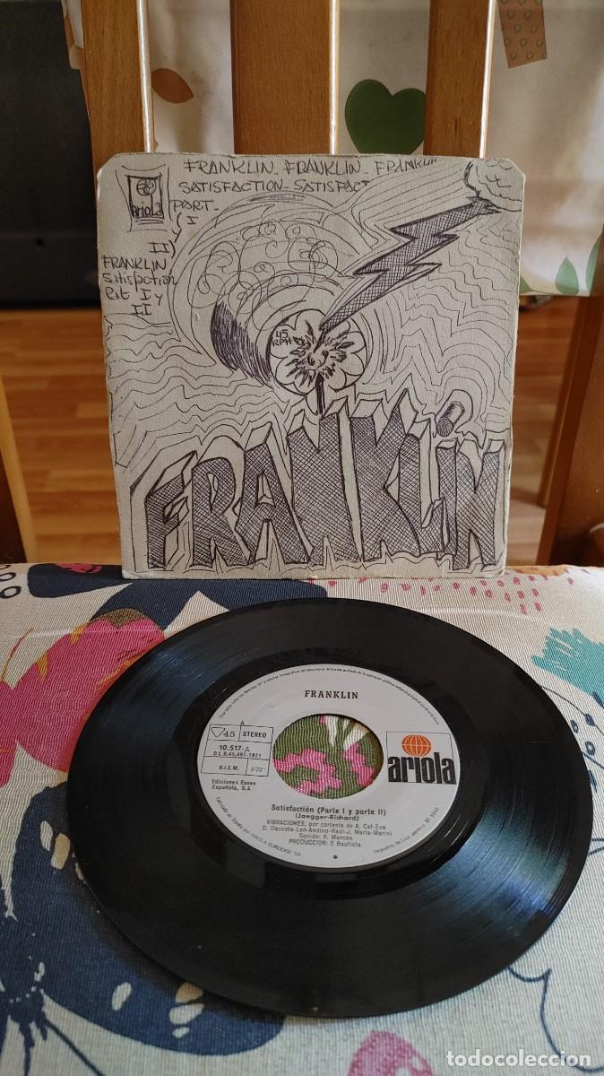 Discos de vinilo: FRANKLIN-SINGLE SATISFACTION-PORT. NO ORIGINAL