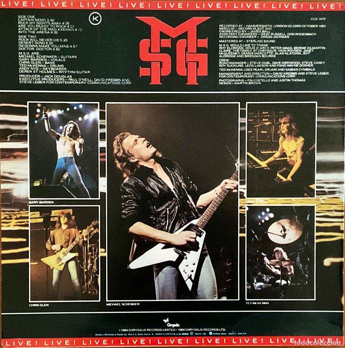Discos de vinilo: MICHAEL SCHENKER GROUP, THE - ROCK WILL NEVER DIE - Foto 2