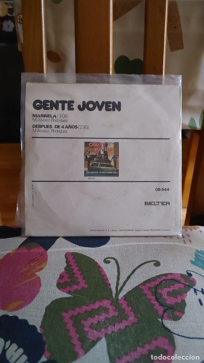 Discos de vinilo: GENTE JOVEN-SINGLE MARINELA - Foto 2