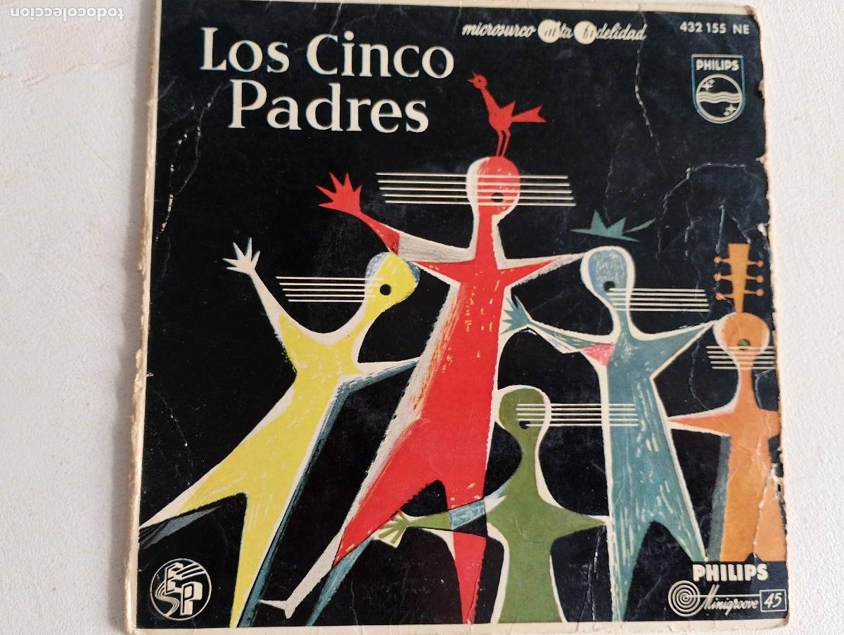 Discos de vinilo: los cinco padres, danza hungara n 5, dinah, 1958