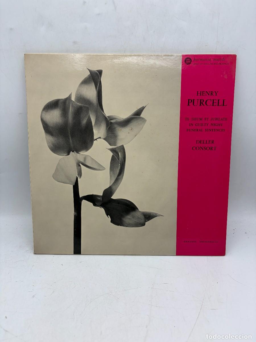 Discos de vinilo: LP - PURCELL - TE DEUM ET JUBILATE / FUNERAL SENTENCES - DELLER CONSORT - HARMONIA MUNDI - HMD 207