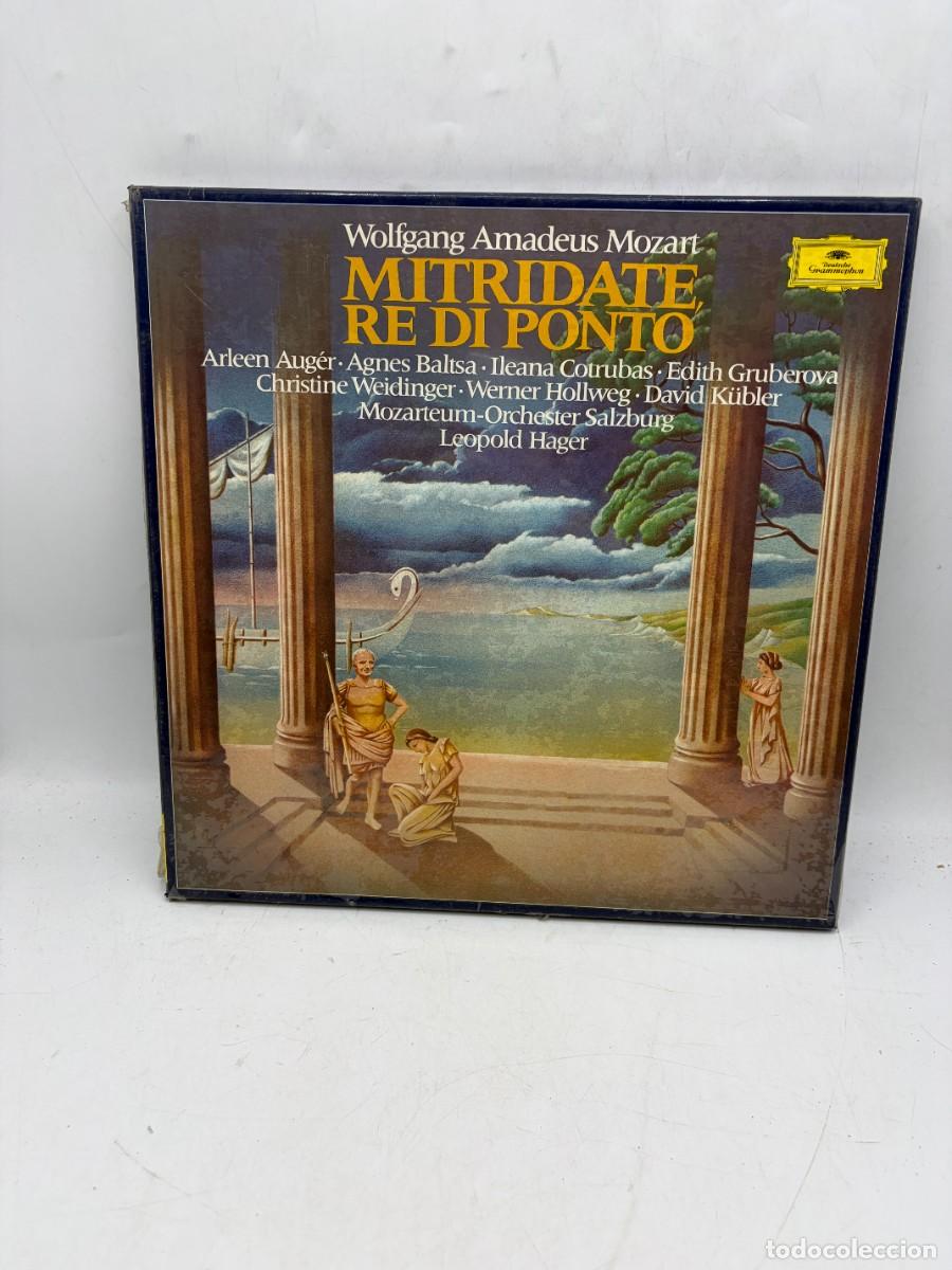 Discos de vinilo: LP BOX 4 DISCOS - MOZART - MITRIDATE RE DI PONTO - GRUBEROVA - BALtsa - HAGER - DGG - PRECINTADO