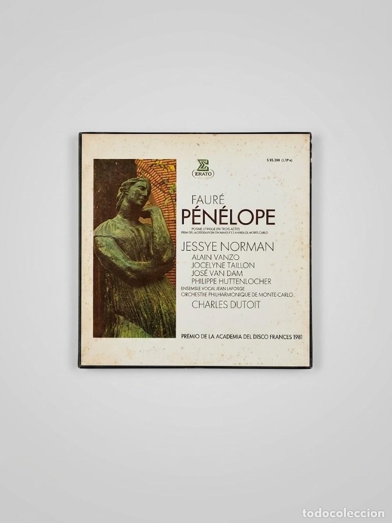 Discos de vinilo: Gabriel Faur&eacute; - P&eacute;n&eacute;lope (&Oacute;pera 3 LP) Jessye Norman, Charles Dutoit - Erato/Hispavox, 1982