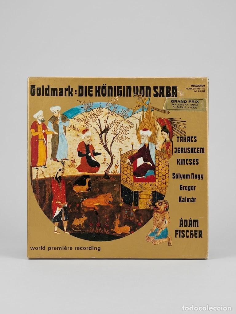 Discos de vinilo: Karl Goldmark - Die K&ouml;nigin von Saba (La Reina de Saba) Caja 3 LP - Hungaroton, 1980