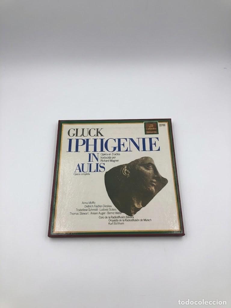 Discos de vinilo: Gluck - Iphigenie in Aulis (&Oacute;pera completa, trad. Wagner) Caja LP - Columbia/Eurodisc, 1981