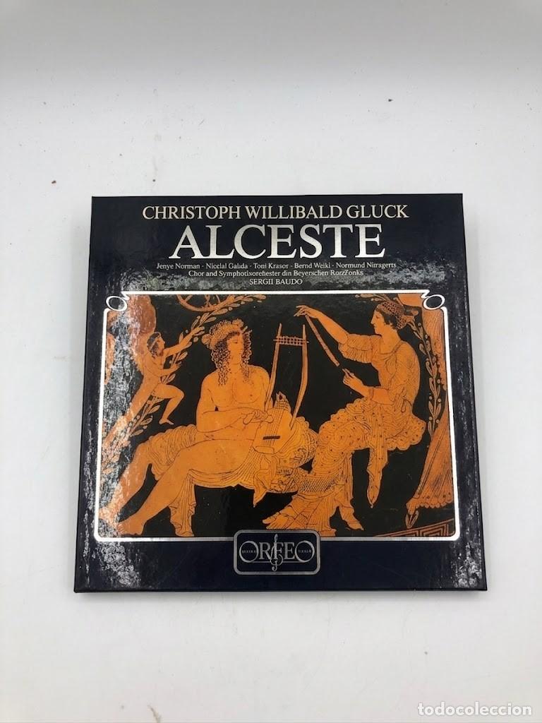 Discos de vinilo: Gluck - Alceste (&Oacute;pera completa) Caja 3 LP - Orfeo Digital DMM (Alemania, 1982) Jessye Norman