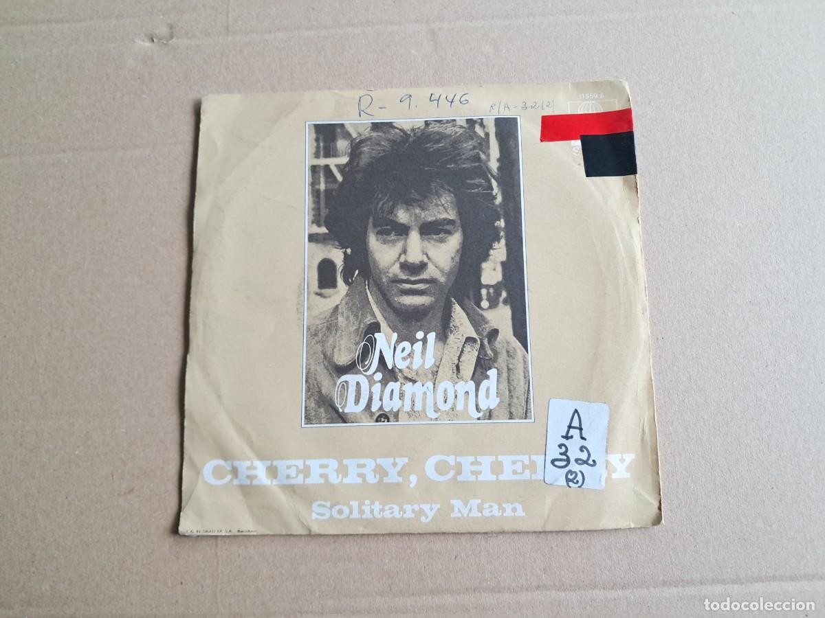 Discos de vinilo: NEIL DIAMOND - CHERRY CHERRY SINGLE 1973 EDICION ESPA&Ntilde;OLA - Foto 3
