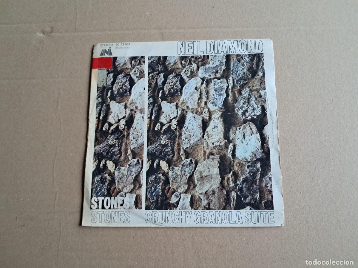 Discos de vinil: NEIL DIAMOND - STONES STONES SINGLE 1971 EDICION ESPA&Ntilde;OLA