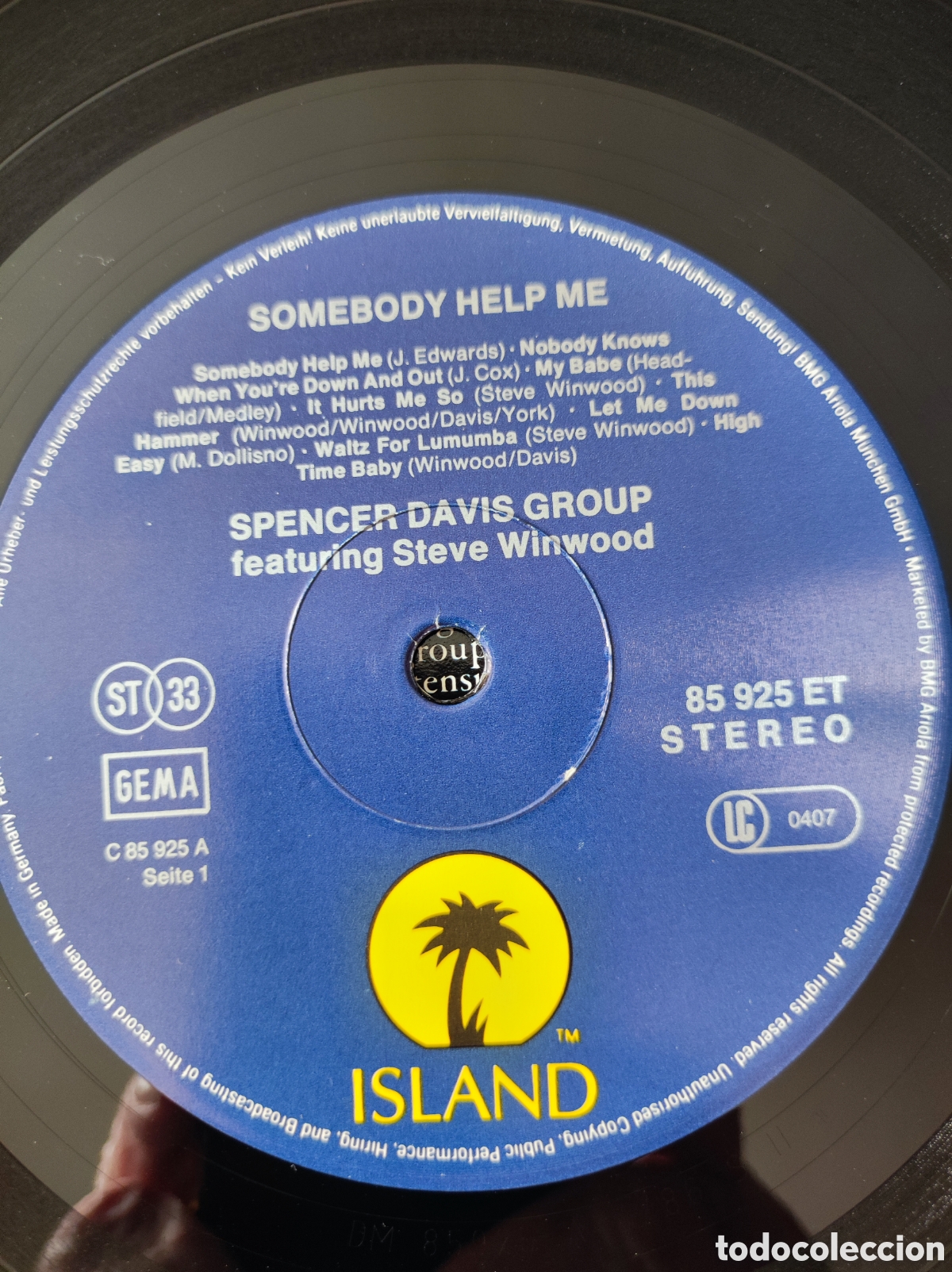 Discos de vinilo: SPENCER DAVIS GROUP - SOMEBODY HELP ME - Foto 3