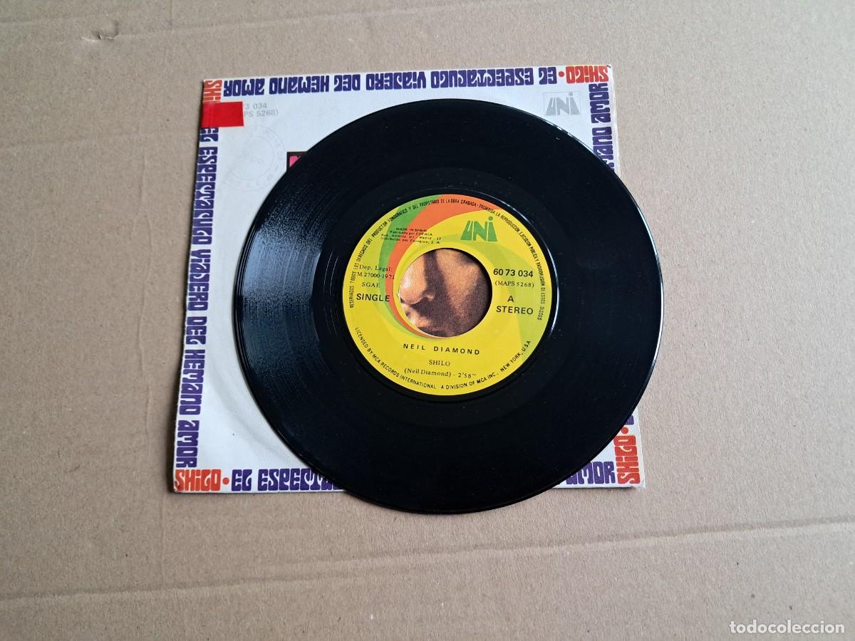 Discos de vinilo: NEIL DIAMOND - SHILO SINGLE 1971 EDICION ESPA&Ntilde;OLA - Foto 2