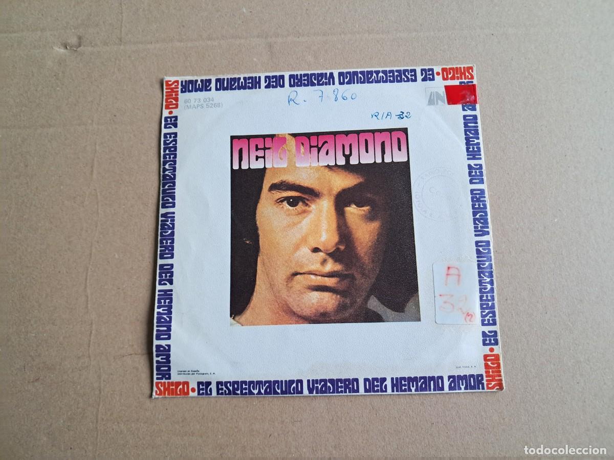 Discos de vinilo: NEIL DIAMOND - SHILO SINGLE 1971 EDICION ESPA&Ntilde;OLA - Foto 3