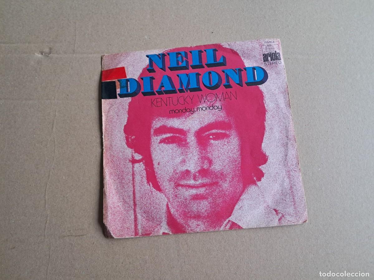Discos de vinilo: NEIL DIAMOND - KENTUCKY WOMAN SINGLE 1972 EDICION ESPA&Ntilde;OLA