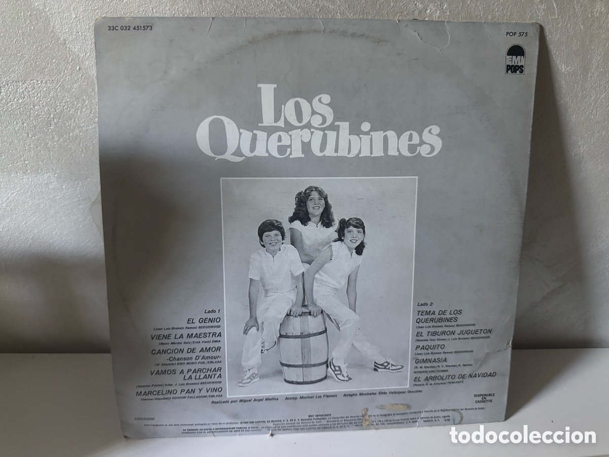 Discos de vinilo: Los Querubines -LP M&eacute;xico (Muy raro) - Foto 2