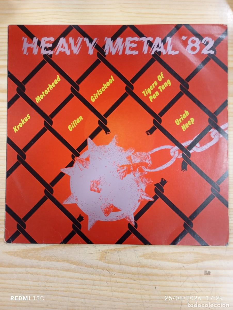 Discos de vinilo: Lp- Heavy Metal 82 Varios Motorhead-Krokus-Girlschool-Uriah Heep-Gillian-etc