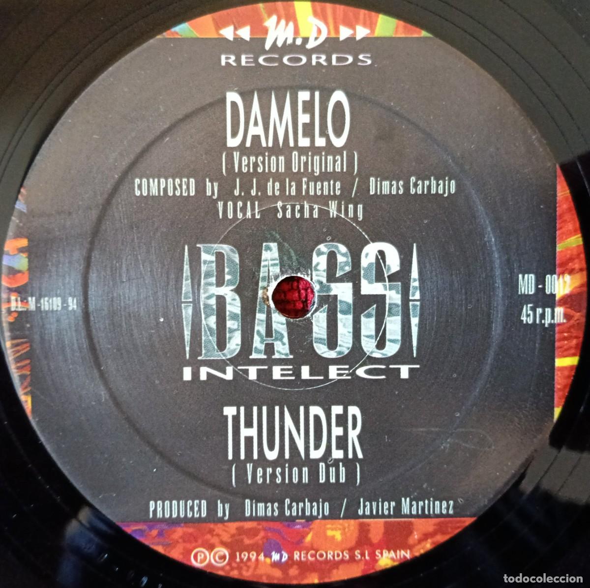 Discos de vinilo: INTELECT BASS ** Damelo ** MAXI SINGLE VINILO 1994 - Foto 3